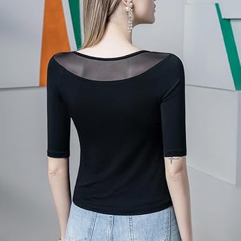 トップス Halfsleeve Sheer T-shirts Halfsleeve Sheer T-shirts(FREE OFF WHITE): TODAYFUL: WOMENS